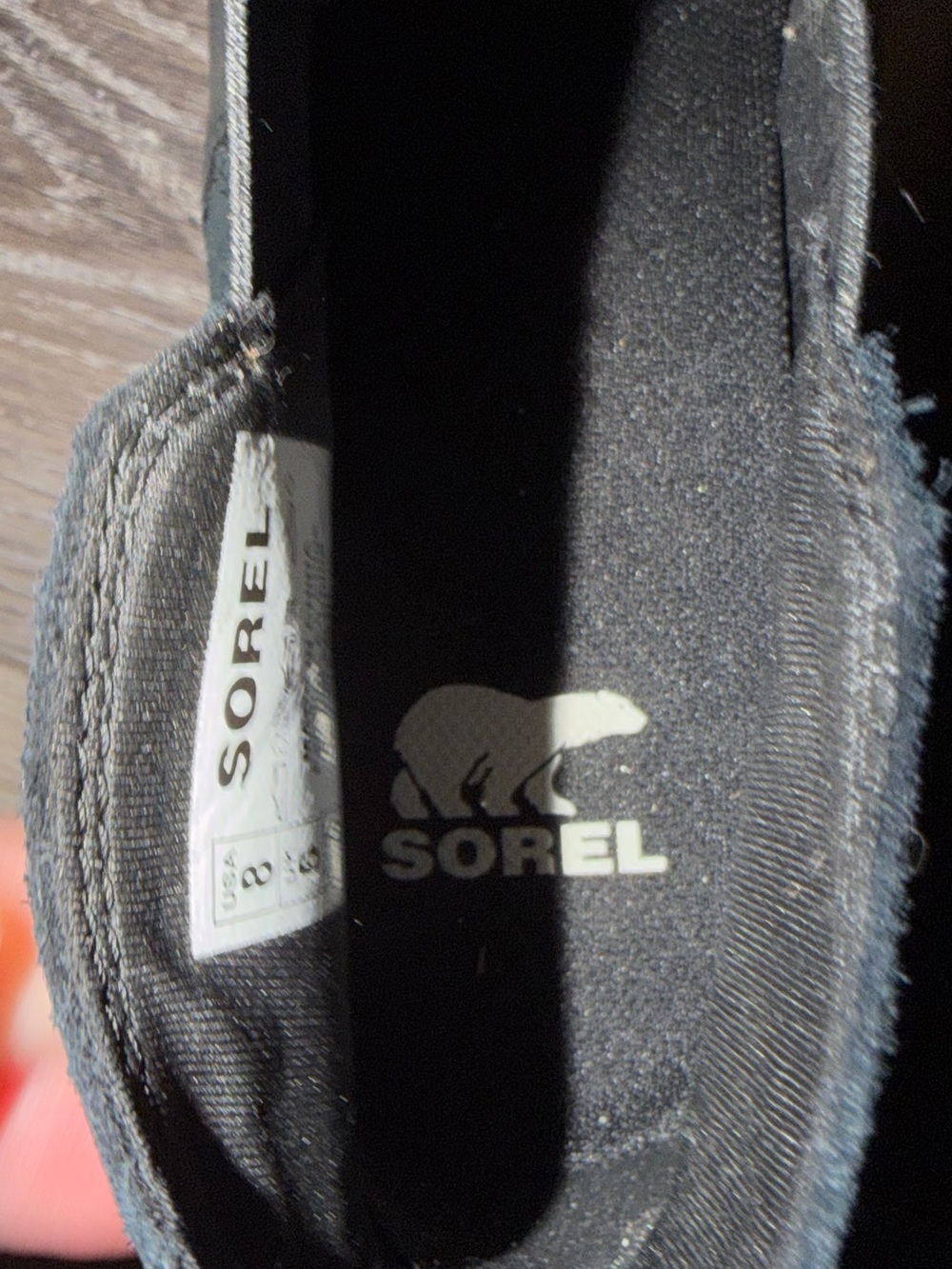 SOREL women’s black waterproof Chelsea ankle boots in size 8. - Picture 6 of 6
